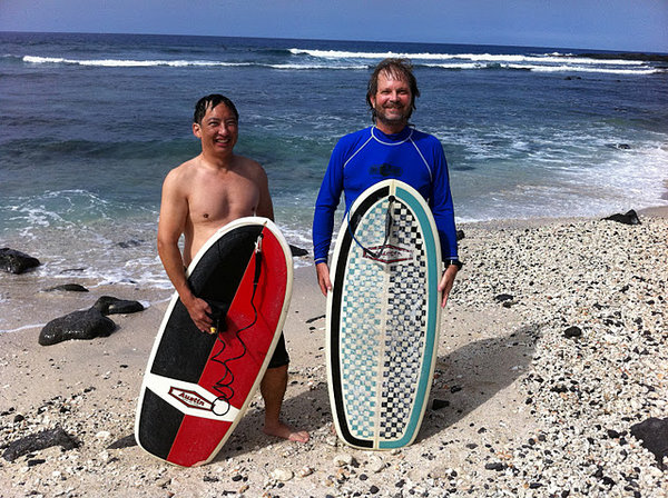 Ted and Rod at Pinetrees (Big Island Kona coast)