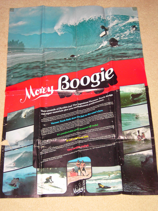 original &quot;poster&quot; that came with 1970's boogie boards