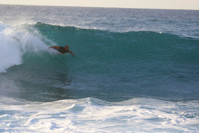 Learning to use the wave and to become as one, &quot;malolo style&quot;.