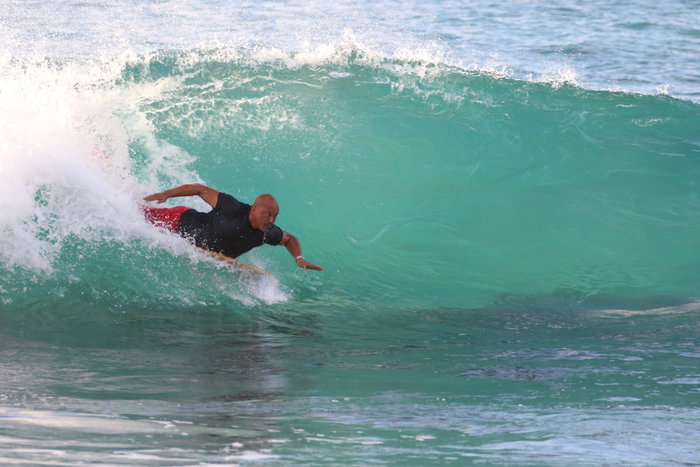 There's time you will need to pivot your board so she's slicing rather than planning across shallow reef.